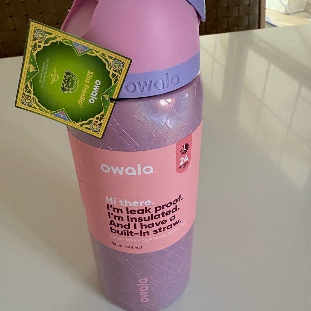 Wicked Owala 32oz Purple Insulated Water Bottle with Straw